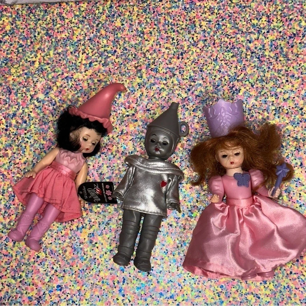 Madame Alexander Dolls Lot of 3 McDonald's Tin Man Glenda Witch Munchkin